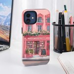 Personalized Bookstore Design TPU Phone Case for iPhone with Name Birthday Opening Gift for Book Lovers Bookworms Readers