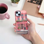 Personalized Bookstore Design TPU Phone Case for iPhone with Name Birthday Opening Gift for Book Lovers Bookworms Readers