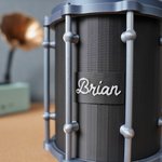 Personalized 3D Snare Drum Design Pen Holder with Name Birthday Anniversary Gift for Teacher Music Lover