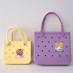 Personalized 3D Crayon Notebook Rainbow Apple Pencil Bow Bag Charm with Name Accessory for Bogg Appreciation End of School Gift for Teachers Educators