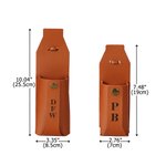 Personalised Engraved Initials Design PU Leather Drink Holder Billet Saddle Strap Equestrian Essentials Birthday Gift for Horse Lovers