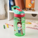 Personalisierte Ich bin Kind niedlichen Cartoon 16 oz Kind Wasserflasche mit Namen Outdoor-Aktivitäten Geburtstag zurück zu Schule Geschenk für Jungen Mädchen