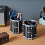 Personalized 3D Snare Drum Design Pen Holder with Name Birthday Anniversary Gift for Teacher Music Lover