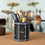 Personalized 3D Snare Drum Design Pen Holder with Name Birthday Anniversary Gift for Teacher Music Lover