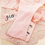 Personalized Sexy Bow Bride Underwear Lace Thong with Name Honeymoon Valentine's Day Wedding Bridal Shower Gift for Her