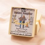 Personalized Heart Name Birthstone Necklace with Card Dainty Jewelry Birthday Anniversary Gift for Mom Besties