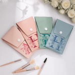 Personalized Floral Initial Makeup Brush Bag with 8 Pcs Makeup Brushes Travel Essentials Birthday Wedding Gift for Women