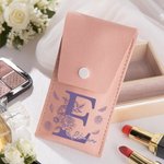 Personalized Floral Initial Makeup Brush Bag with 8 Pcs Makeup Brushes Travel Essentials Birthday Wedding Gift for Women