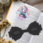 Personalized Fantasy Unicorn Dinosaur Magnetic Bookmark Clip with Name Reading Supplies Birthday Back to School Gift for Children Bookworms