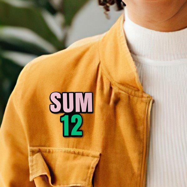 Personalised Acrylic Sorority Pin Badge with Initiation Season and Number Recruitment Greek Week Meeting Pride Gift for Sorors