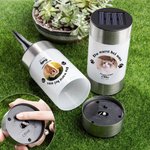 Personalisiertes Hund Katze Foto Pfotenabdruck Solar Gartenlicht mit Namen Garten Deko Andenken Geschenk für Haustiertrauernde