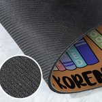 Gepersonaliseerde boekbladelementen antislip deurmat met tekst Klaslokaaldecoratie Terug naar school-cadeau voor leraren