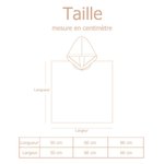 Serviette de Plage à Capuche Personnalisée avec Motif Sirène Fantaisie et Nom Accessoire Été Cadeau Voyage Fête Anniversaire pour Filles