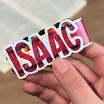 Marcapáginas magnético personalizado con letras de burbujas y floral regalo ideal para profesores y amantes de los libros