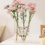 Personalised Thank You for Helping Me Grow Clear Book Vase with Name Room Decor Teacher's Day Appreciation Gift for Teachers Book Lovers