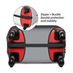 Personalized Just A Girl Airplane Earth Luggage Protective Cover Fits 18-32 Inches Suitcase with Name Travel Accessories Birthday Gift for Girls