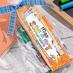 Personalised Colourful Text Blackboard Rubber with 2 Whiteboard Markers School Supplies Teacher's Day Back to School Gift for Educator