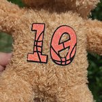 Personalized Basketball Baseball Softball Number Plush Teddy Bear Stuffed Toy Game Day Birthday Gift for Boys Girls Sports Enthusiasts