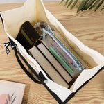 Apple Ruler Personalized Pencil Initial Large Tote Bag with Name and Adjustable Shoulder Strap Travel Teachers' Day Birthday Gift for Teachers