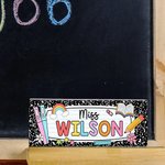 Personalised Colourful Text Blackboard Rubber with 2 Whiteboard Markers School Supplies Teacher's Day Back to School Gift for Educator