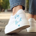 Personalisierte wasserdichte Frau Herz Hochzeit Schuhe Aufkleber mit Text und Datum High Heel Decal Hochzeit Jahrestag Geschenk für Braut Brautjungfern