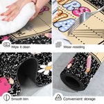 Gepersonaliseerde Schattige Stationery Boek Elementen Antislip Deurmat met Tekst Klaslokaal Decor Lerarendag Terug naar School Cadeau voor Leraren