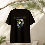 Personalisiertes Geburtsblume T-Shirt mit Namen unt Text Alltagsoutfit Jahrestag Geburtstag Geschenk für Damen