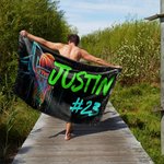 Personalised Graffiti Basketball Oversized Quick Dry Beach Towel with Name and Number Beach Party Game Day Birthday Gift for Basketball Lover