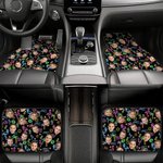 Personalisierte Flamingo Delphin Palme Anti-Rutsch Auto Fußmatte Satz von 4 Stück mit 1-3 Gesicht Fotos Geburtstagsgeschenk für Tierliebhaber Autobesitzer