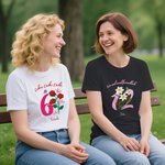 Personalisiertes Geburtsblume T-Shirt mit Namen unt Text Alltagsoutfit Jahrestag Geburtstag Geschenk für Damen