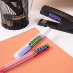 Gepersonaliseerde Graffiti Naam Waterdichte Etiketten Set van 2 Schoolbenodigdheden Terug naar School Verjaardagscadeau voor Kinderen