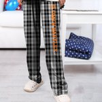 Personalisierte Plaid weichen Kordelzug Flanell Pyjama Hose mit Namen und Sport Zahl Jahrestag Geburtstag Geschenk für Paare Sportliebhaber