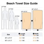 Toalla de playa de gran tamaño y secado rápido con purpurina personalizada con nombre y texto Regalo de vacaciones en la playa y fiesta en la piscina para mujer