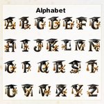 Gepersonaliseerde Initial Graduation Cap Scroll Elementen Keramische Sieraden Schotel met Naam en Jaar Verjaardag Afstuderen Gift voor Afgestudeerden