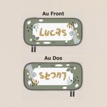 Trousse à Crayons Personnalisée avec Nom et Motif de Dinosaure Trousse de Grande Capacité Cadeau Rentrée Scolaire Anniversaire pour Garçon Fille