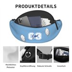 Personalisierte Mehrfarbige Sport Ball Bauchtasche mit Namen und Nummer Gürteltasche Alltag Geburtstag Spiel Tag Geschenk für Ballsportliebhaber