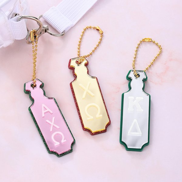 Personalized Greek Paddle Mirror Acrylic Keychain Fraternity Sorority Celebrations Gift for Brothers Sisters Friends | Callie × Affinity Licensing