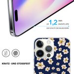 Personalisierte Mehrfarbige Cartoon Mädchen Fliegende Geburtsblume TPU iPhone Handyhülle mit Namen Modisch Urlaub Geburtstag Geschenk für Damen