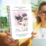 Cahier de notes personnalisé avec nom pour la journée de l'enseignant Cadeau d'anniversaire pour les enseignants