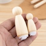 Personalized Clay Pottery Stamp with Text and Wood Round Handle Birthday Pottery Making Gift for Handicraft Lovers Pottery Makers