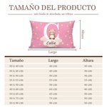 Funda de almohada personalizada con diseño de nube y animales con nombre e inicial decoración para guardería regalo de cumpleaños para niños