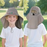 Chapeau de soleil respirant personnalisé avec nom Accessoires d'été Cadeau d'anniversaire pour garçons filles