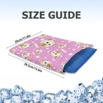 Personalised Fish Bone Paw Print Face Photo Pet Cooling Mats Cover with Name Pet Supplies Summer New Pet Gift for Pet Owners