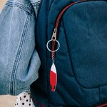 Personalised Beach Surfboard Acrylic Keychain Bag Tag with Photo Birthday Club Gift for Team Members Surf Enthusiasts