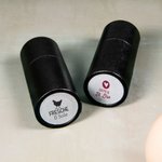 Timbro per uova personalizzato con nome testo e diversi modelli standard FDA inchiostro alimentare fattorie regalo per famiglia e agricoltori