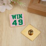 Personalized Acrylic Sorority Square Pin Badge with Initiation Season and Number Recruitment Greek Week Meeting Pride Gift for Sorors