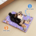 Personalised Fish Bone Paw Print Face Photo Pet Cooling Mats Cover with Name Pet Supplies Summer New Pet Gift for Pet Owners
