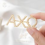 Henkilökohtainen Pearl Sorority rintaneula Pin Kreikan Letter Sorority tarvikkeet Aloittaminen seremonia lahja Sisko | Callie × Affinity Licensing