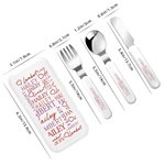 Personlig hjerte navn skysikkert rustfritt stål barnegaffel skje kniv 3 stk bestikksett med etui bursdagsgave til gutter jenter