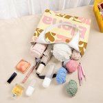 Personalized Danish Flower Portable Large Tote Bag with Name Anniversary Birthday Gift for Women